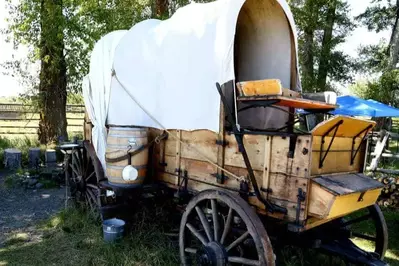 An authentic chuckwagon.