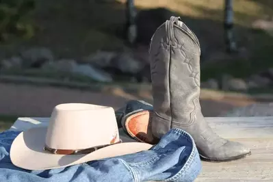 Cowboy boots and hat