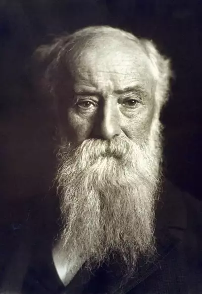 A photograph of John Burroughs, the American naturalist