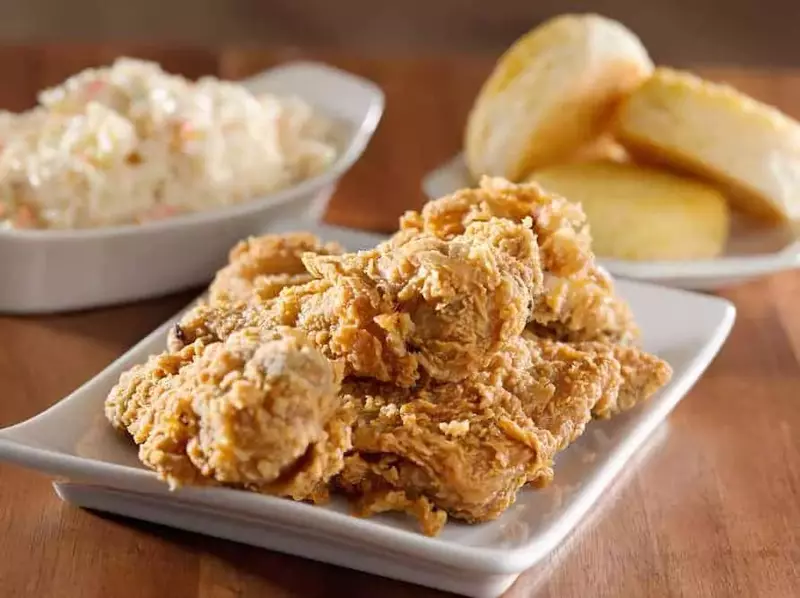 Delicious Smoky Mountain foods on serving plates.