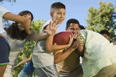 family enjoying relaxing vacation at Rocky Top Sports World