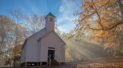 historic church in Cades Cove TN