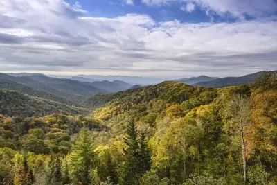 View of the Great Smoky Mountains