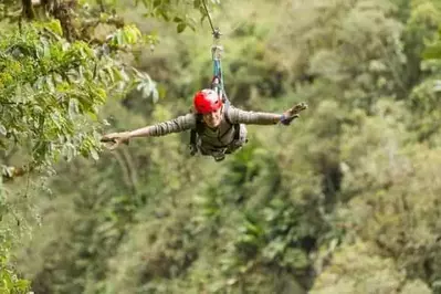 ziplining in Wears Valley