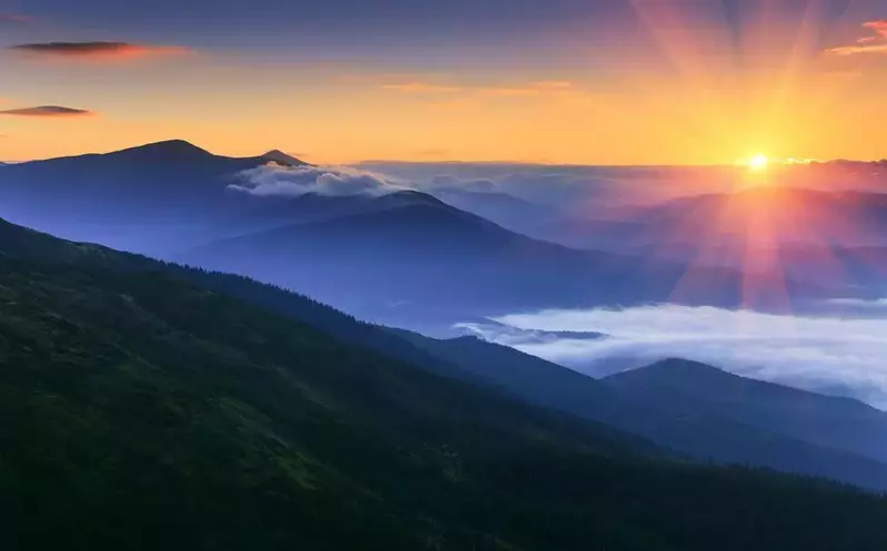 Sunrise in the Smokies