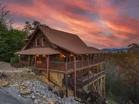 Altitude Adjustment cabin at sunrise