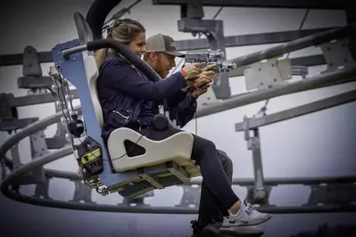 Ski Lift Shootout Coaster at Rowdy Bear