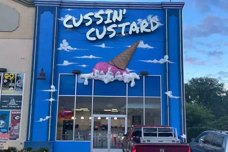 cussin' custard pigeon forge
