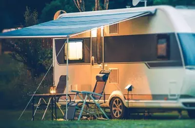 RV camping at RV park