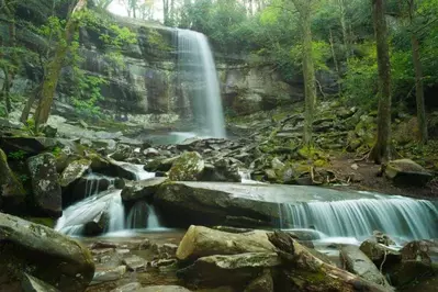 rainbow falls smoky mountains