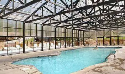 pool at a cabin resort