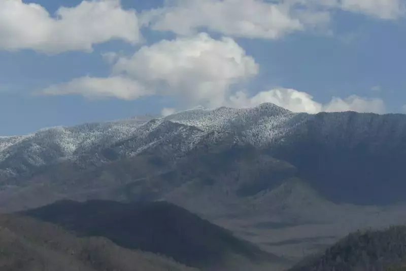 mount leconte from foothills parkway