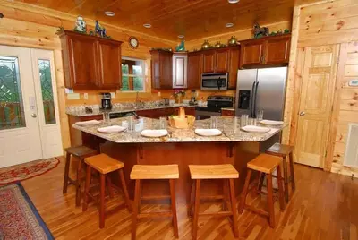 Gatlinburg cabin kitchen
