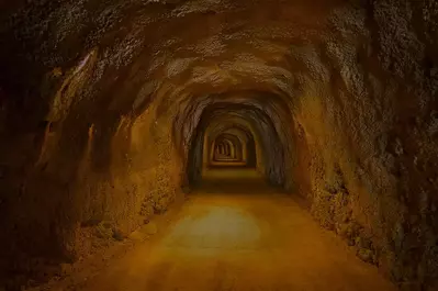Moonshiner tunnel in the Smoky Mountains