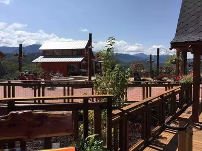 Scenic mountain views from Anakeesta in Gatlinburg.