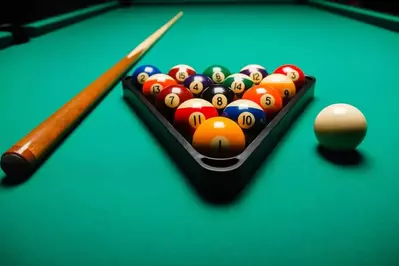 pool table in Smoky Mountain cabin