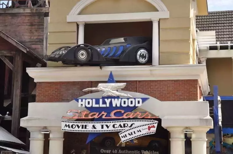 Exterior of the Hollywood Star Cars Museum in Gatlinburg.