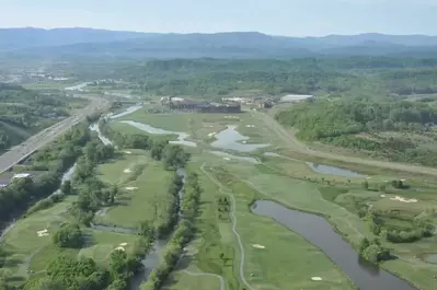 Aerial view of The Sevierville Golf Club.