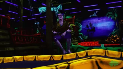 Blacklight Pirate Golf at MagiQuest Pigeon Forge.