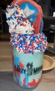the superman crazy mason milkshake