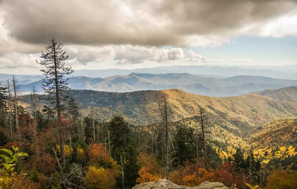 view of the Smokies