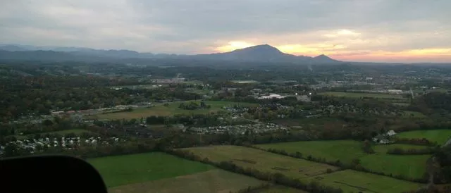 the Smokies from above