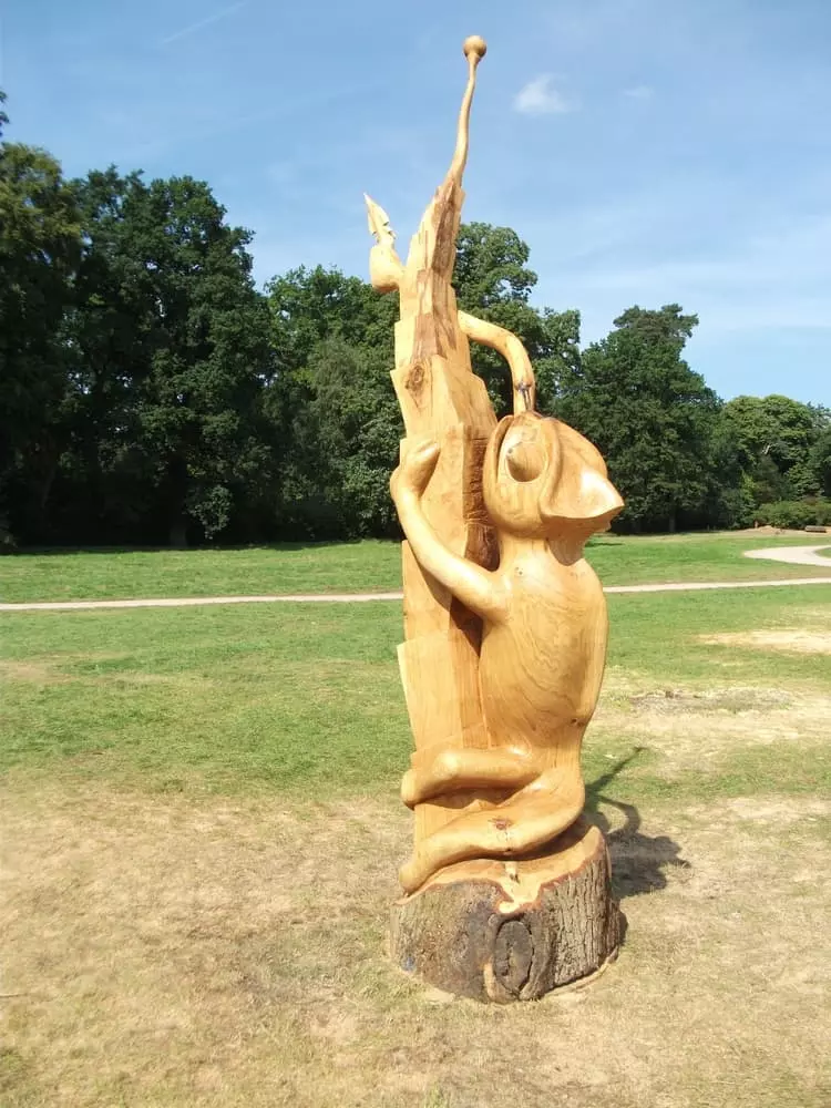 giant wood carving