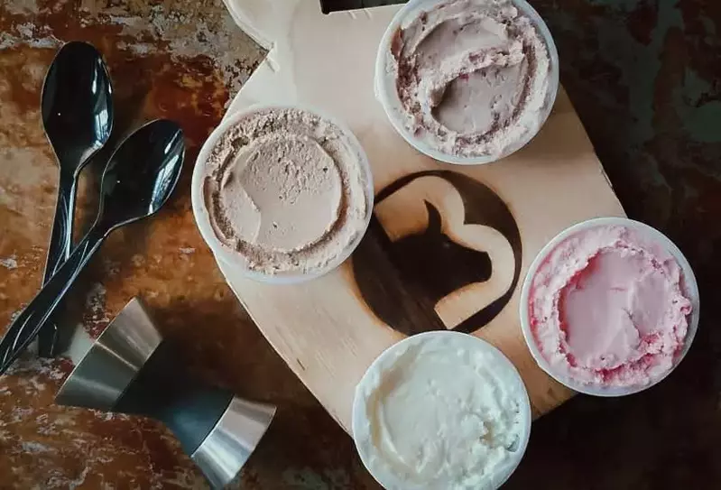 Buzzed Bull Creamery ice cream flight
