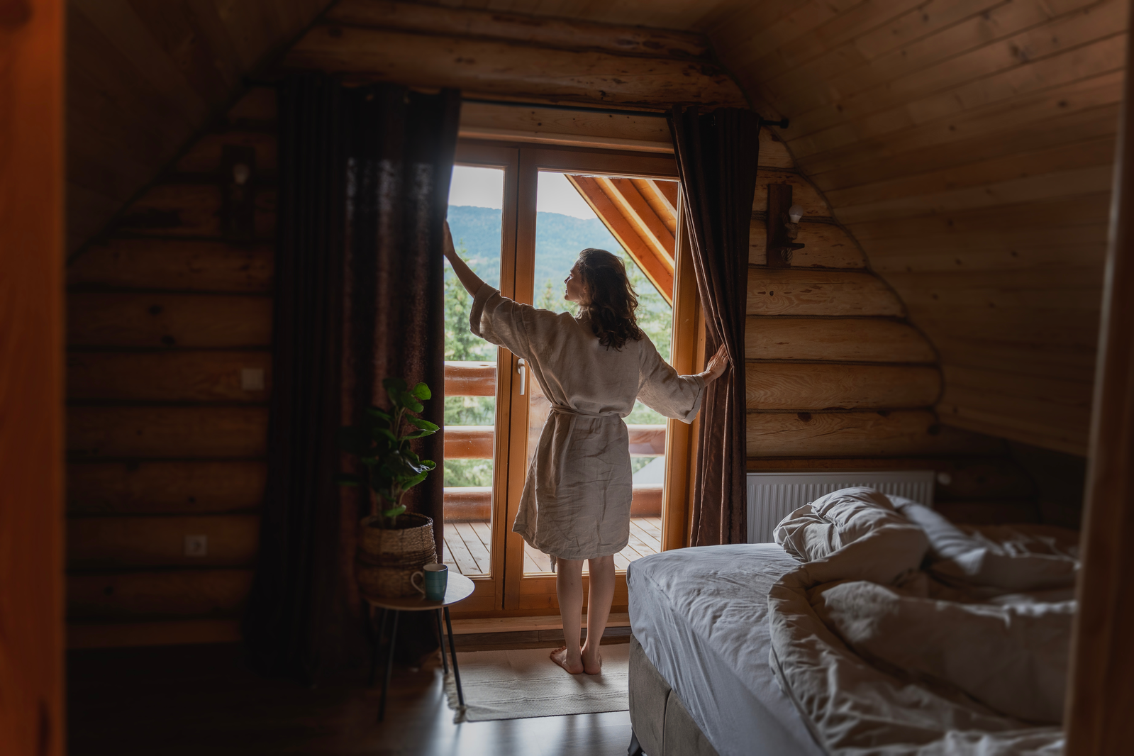 waking up in the morning