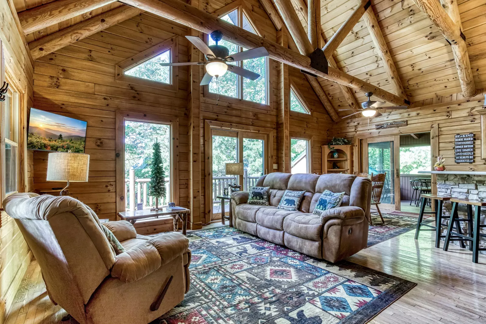Blue Sky living room with recliner