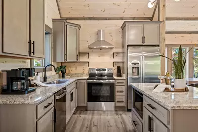 Property image, Interior, of Treehouse Swim Cabin