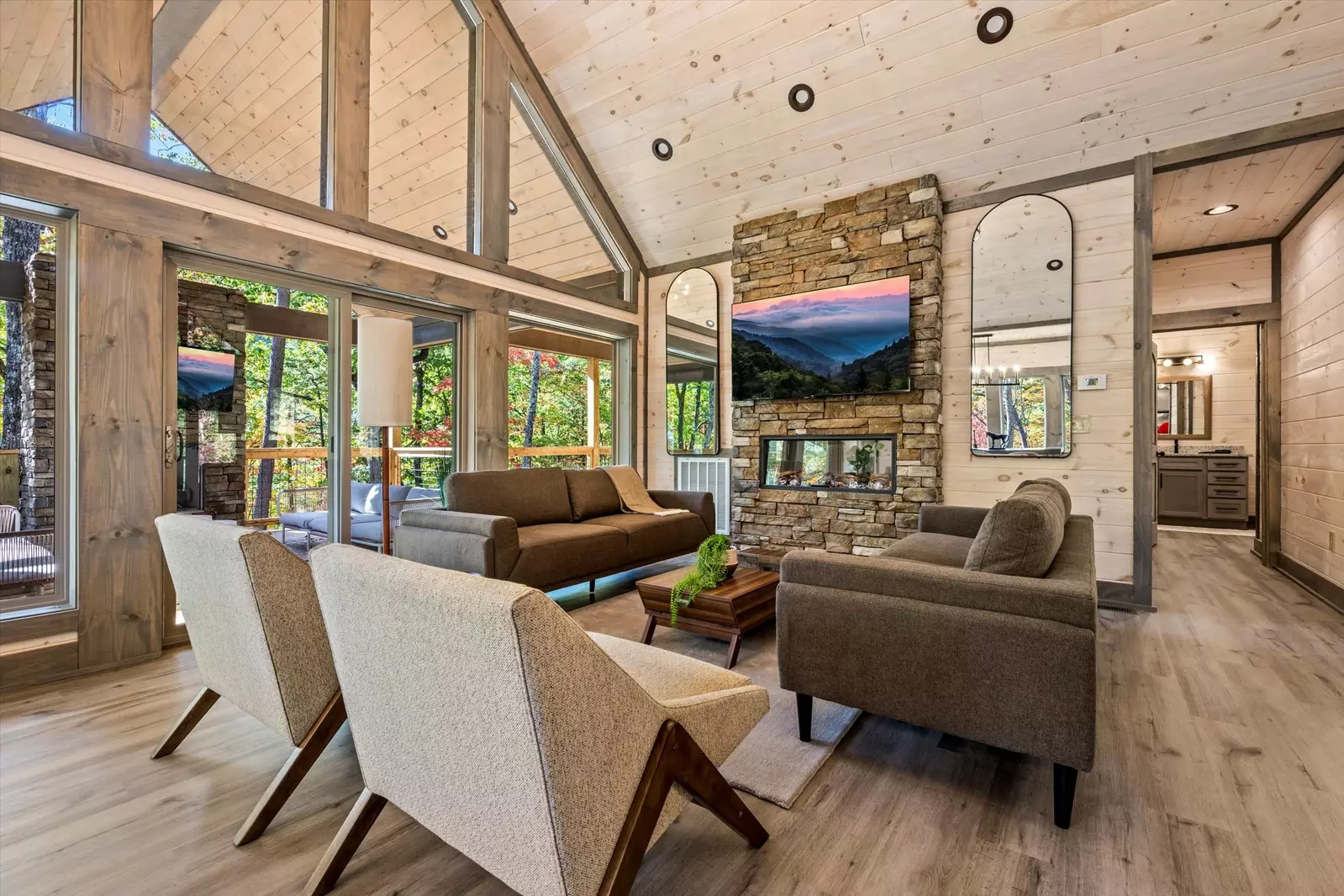 Property image, Interior, of Treehouse Swim Cabin