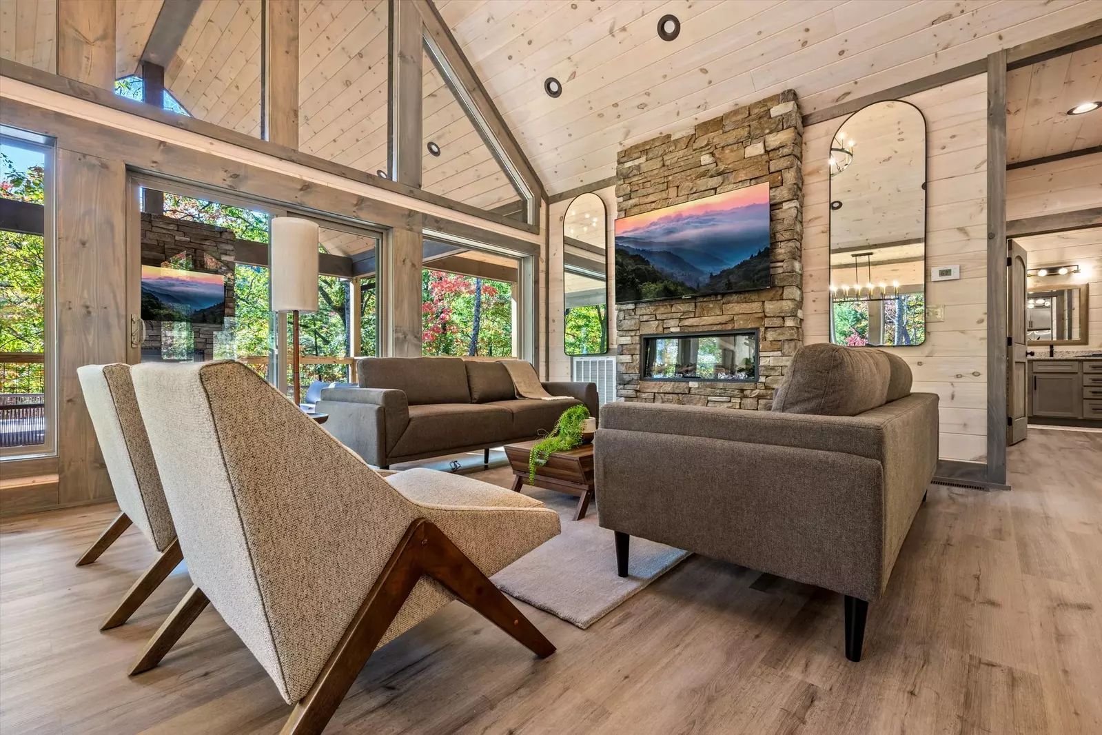 Property image, Interior, of Treehouse Swim Cabin