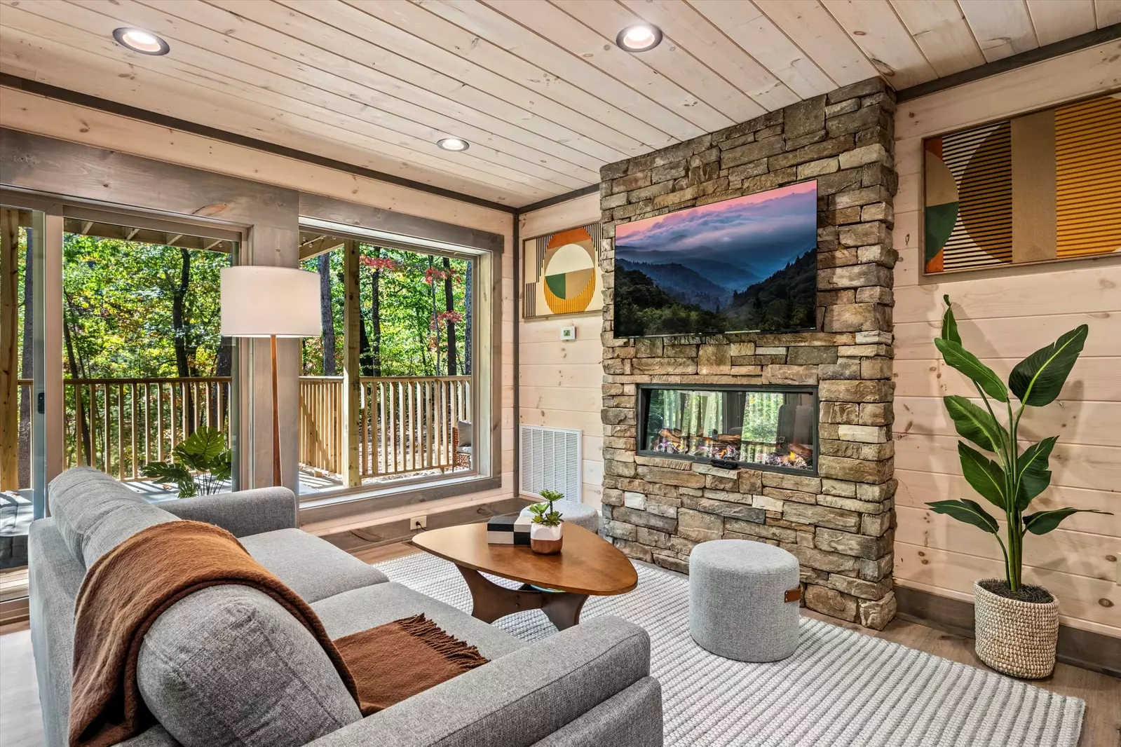 Property image, Interior, of Treehouse Swim Cabin