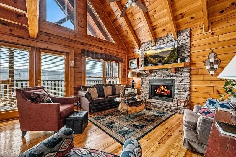 Relax in the open living room