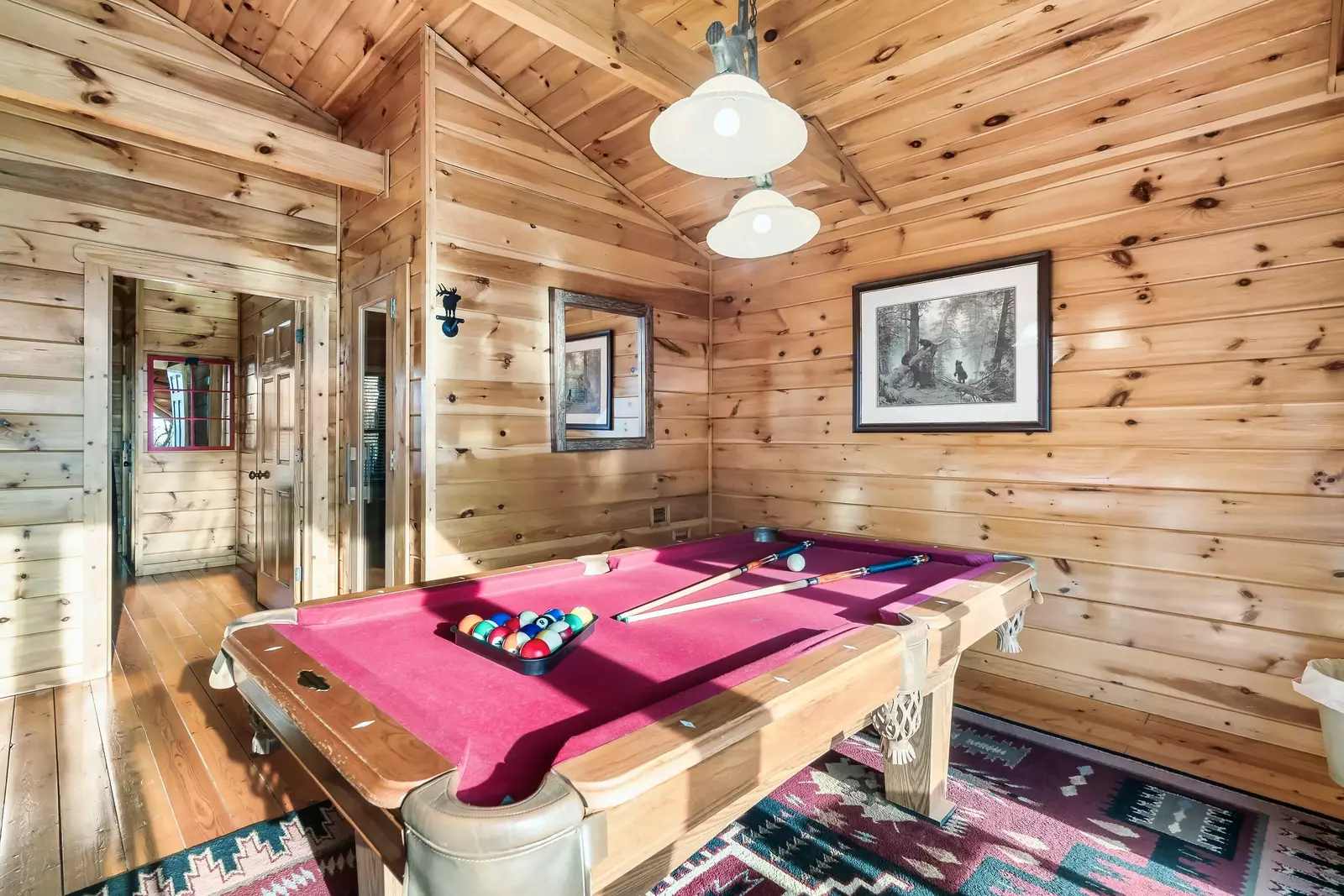 Pool Table in Loft