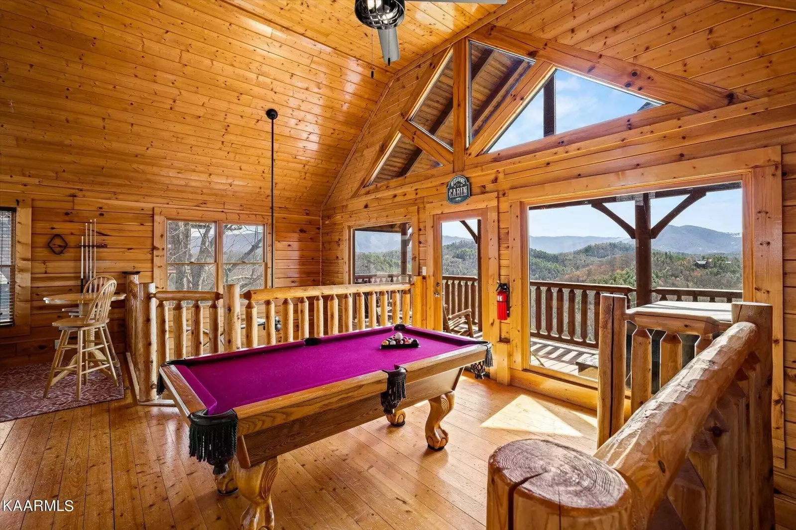 2nd floor pool table area