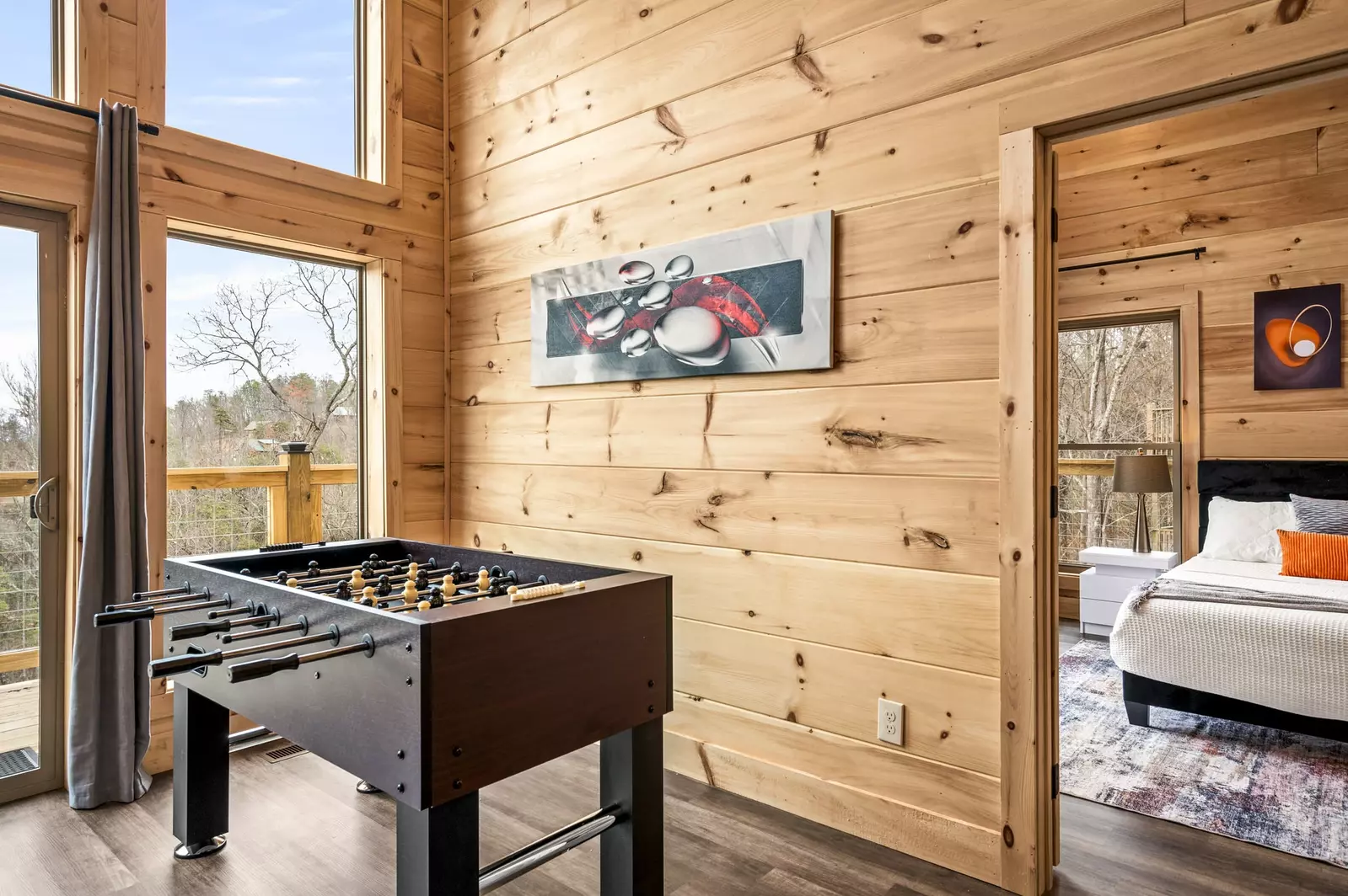 Kick it up a notch with our foosball table