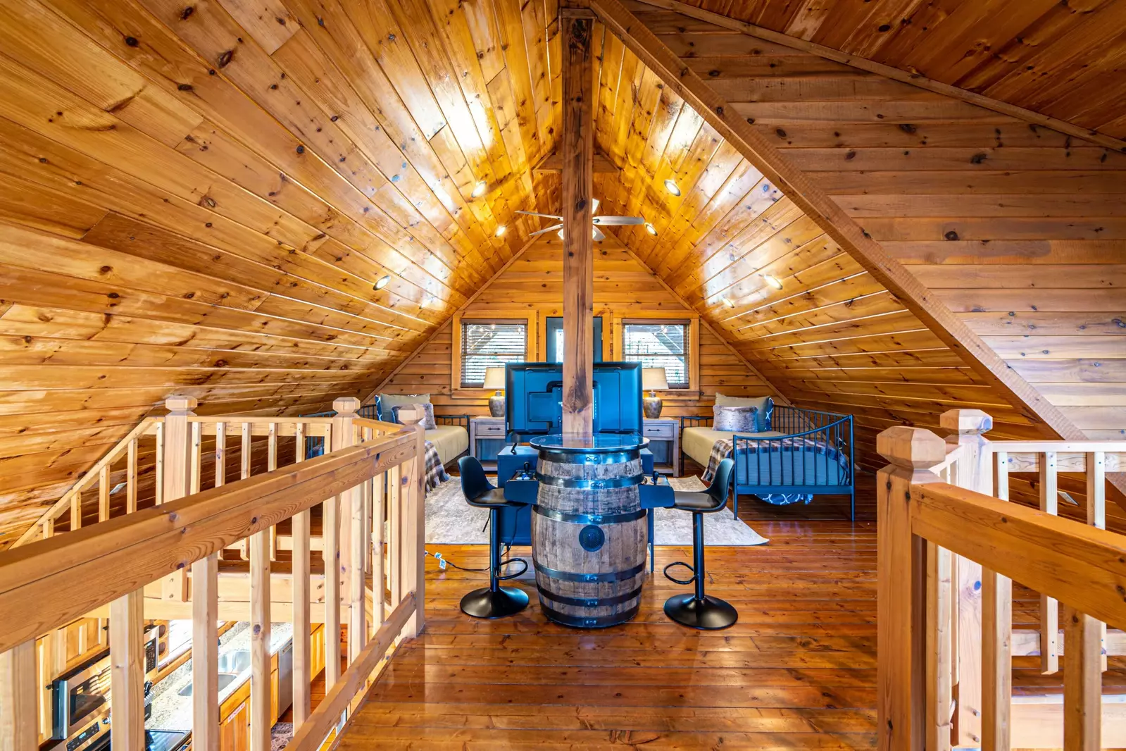 Loft with gaming
