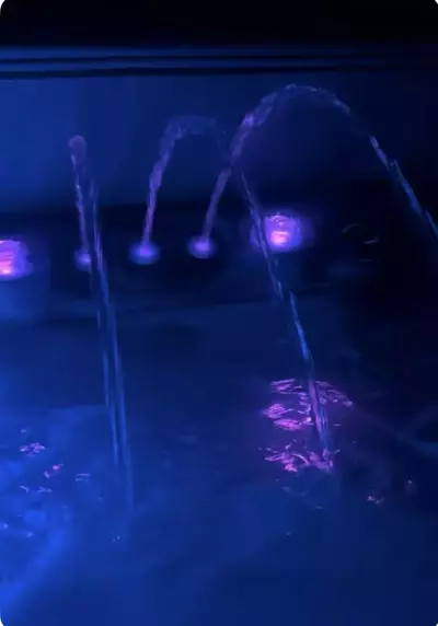 Enjoy Mountain Views While Sitting In The New LED Hot Tub