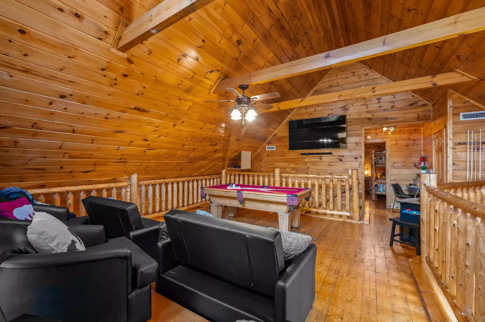 Enjoy the theater room and game room during your stay!