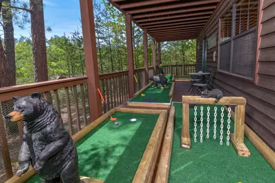 Lower Level Deck Area Putt Putt Course