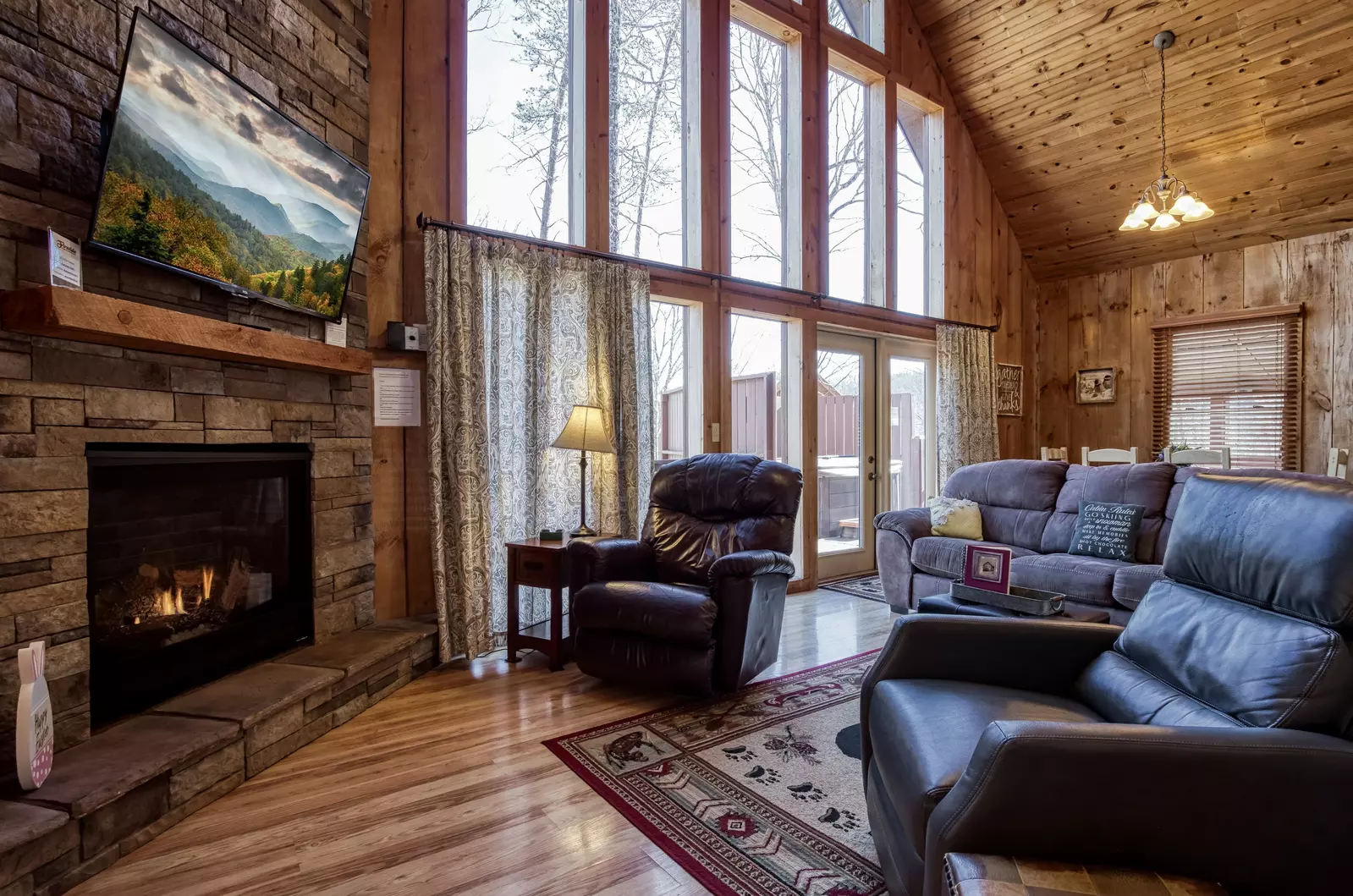 Autumn Colors living room with two recliners