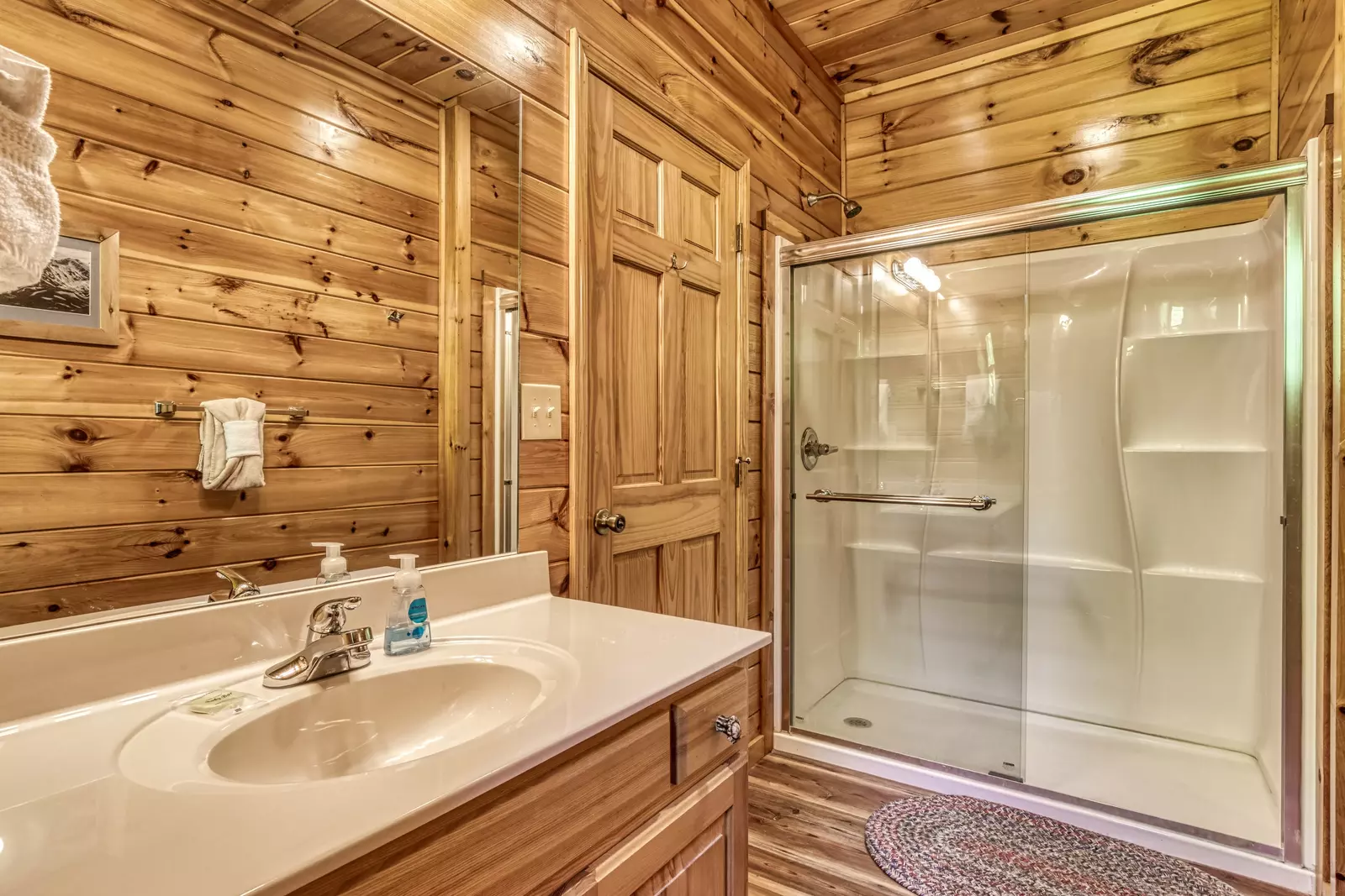 Antler Run second floor bathroom one with walk in shower