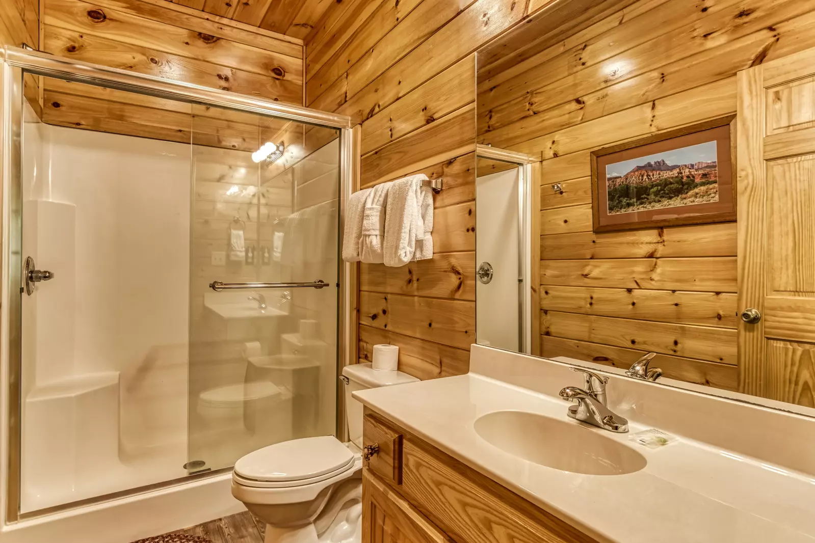 Antler Run second floor bathroom two with walk in shower