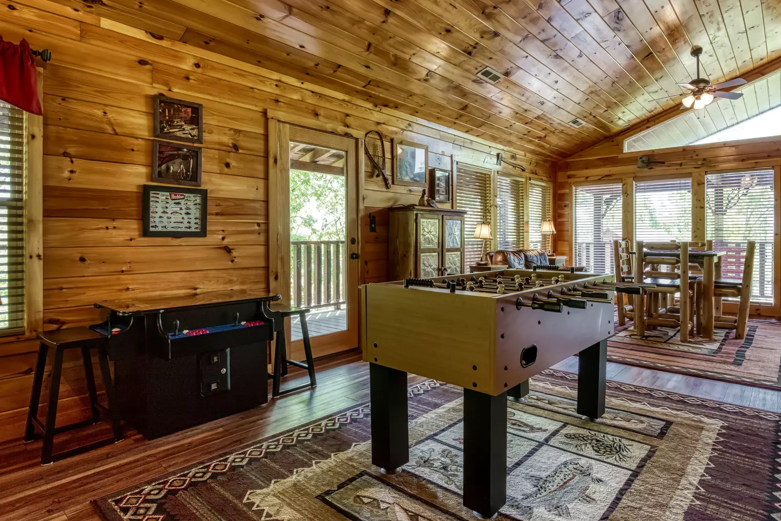 Antler Run third floor game room with foosball table