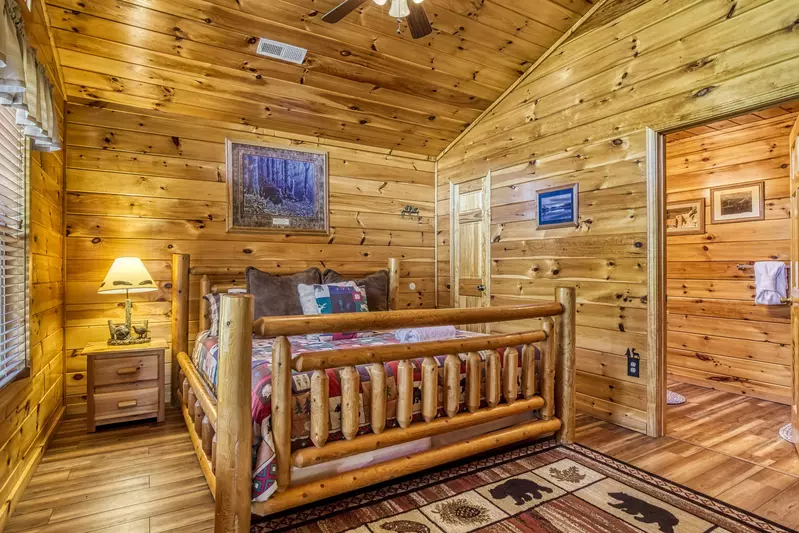 Antler Run third floor bedroom one with king size bed