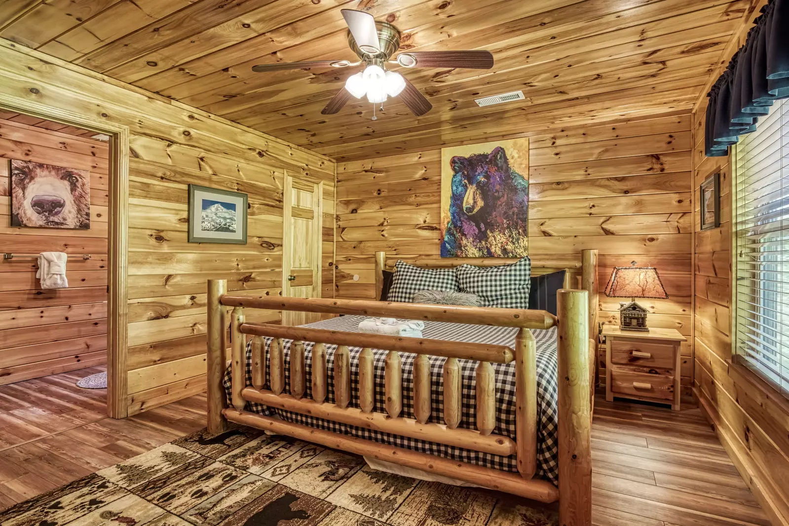 Antler Run third floor bedroom two with king size bed