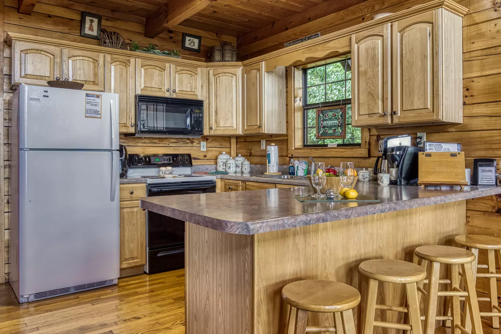 Awesome View fully furnished kitchen and bar top