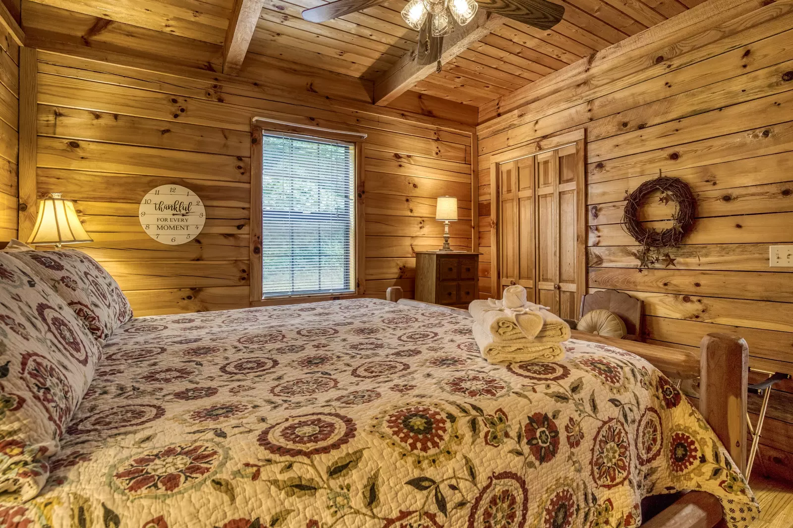 Awesome View main level bedroom with king size bed